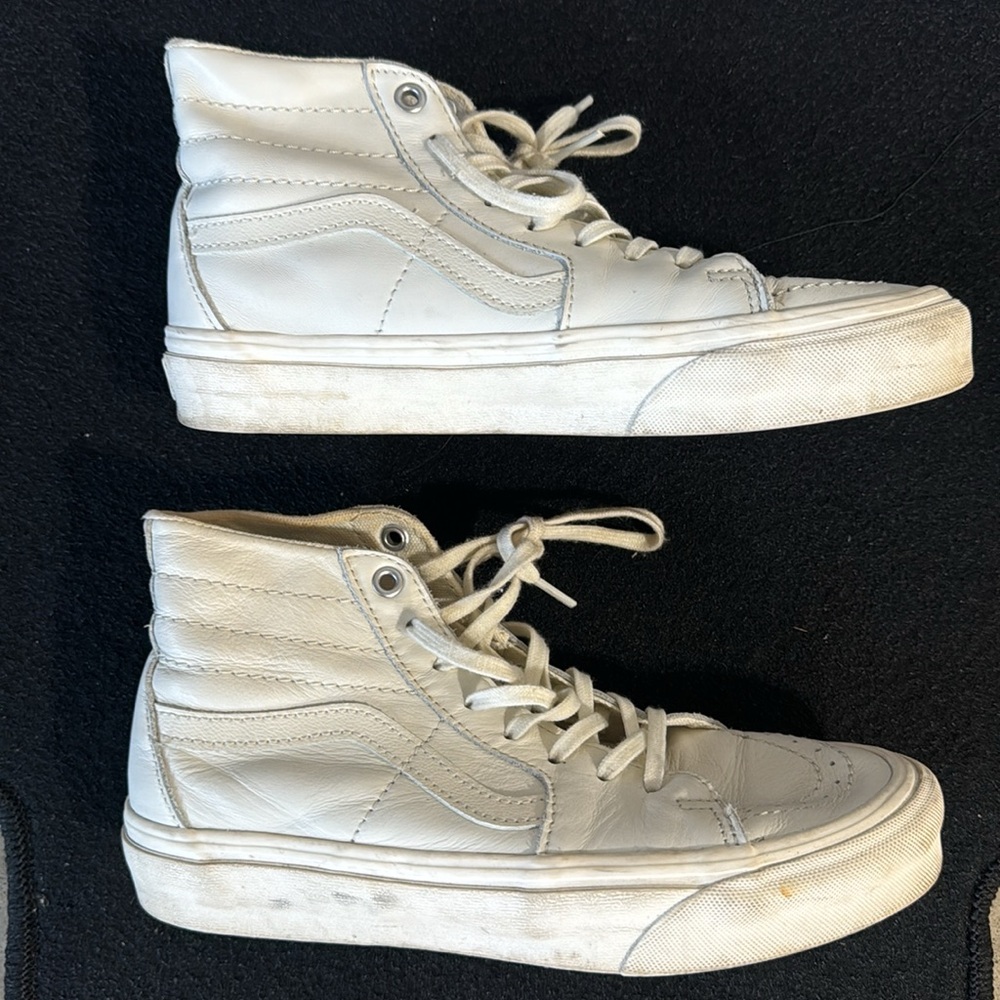 Leather hightop Vans